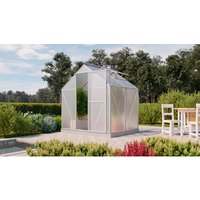 VITAVIA Gewächshaus »Eos Plus 3100«, BxHxL: 155 x 208 x 198 cm - silberfarben VITAVIA Gewächshaus »Eos Plus 3100«, BxHxL: 155 x 208 x 198 cm - silberfarben von Vitavia