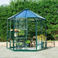 VITAVIA Gewächshaus »Juno«, 4,5 m², Kunststoff/Aluminium/ESG Glas, winterfest - gruen von Vitavia