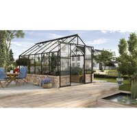 VITAVIA Gewächshaus Set »Cassandra«, 9,9 m², Stein/Aluminium/ESG Glas, winterfest - schwarz von Vitavia