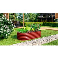 VITAVIA Hochbeet »Terra Basic«, BxHxL: 82,1 x 40,1 x 162,1 cm, Zincalume® - rot von Vitavia