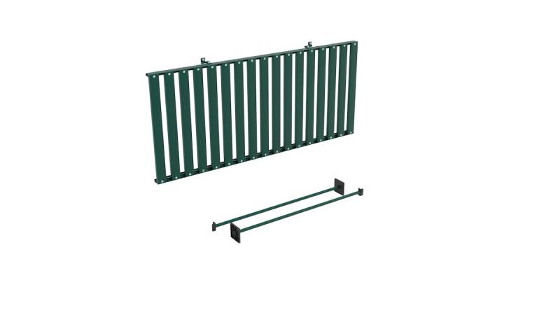 Vitavia Abklappbarer Tisch aus Aluminium inkl. Befestigungsmaterial-dunkelgrün von Vitavia