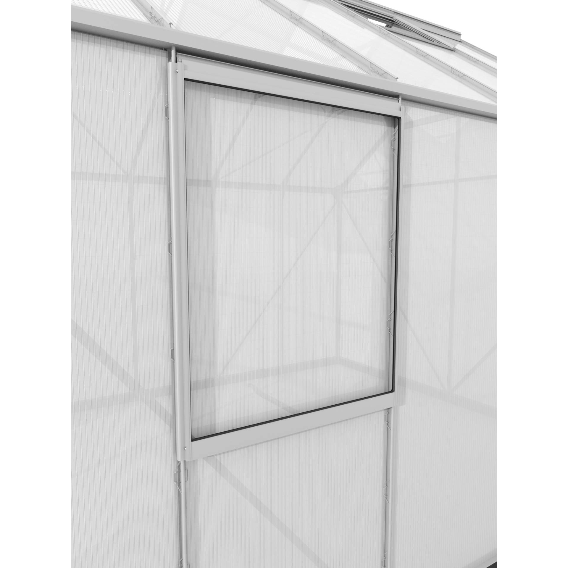 Vitavia Alu-Seitenfenster für Gewächshäuser aluminiumfarben 59 x 79,2 cm von Vitavia