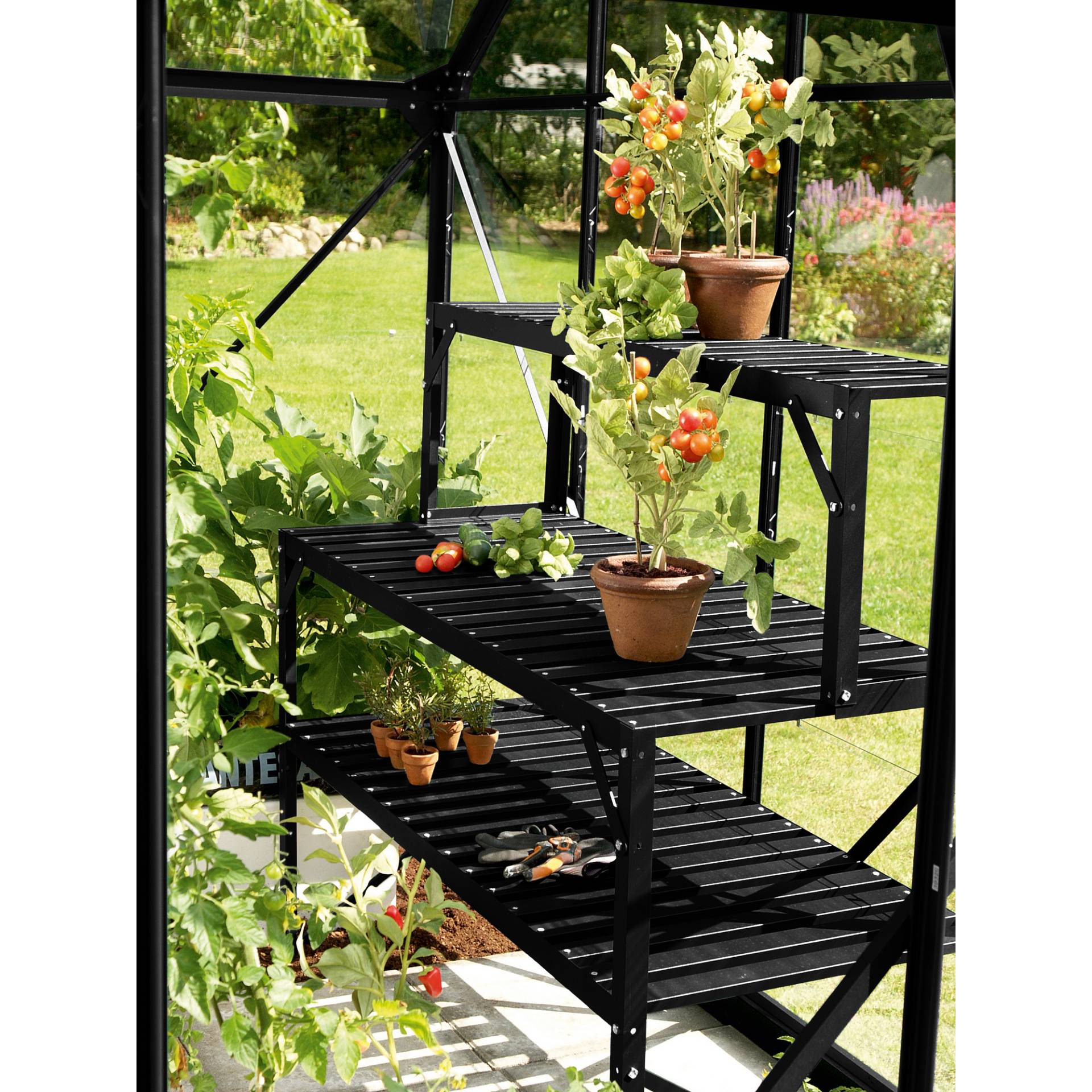 Vitavia Aluminium-Tischaufsatz schwarz 121 x 28 x 39 cm Vitavia Aluminium-Tischaufsatz schwarz 121 x 28 x 39 cm von Vitavia