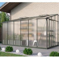 Vitavia - Anlehn-Gewächshaus 'Osiris 7800', smaragd, 7,8 m², 6 mm hkp von Vitavia