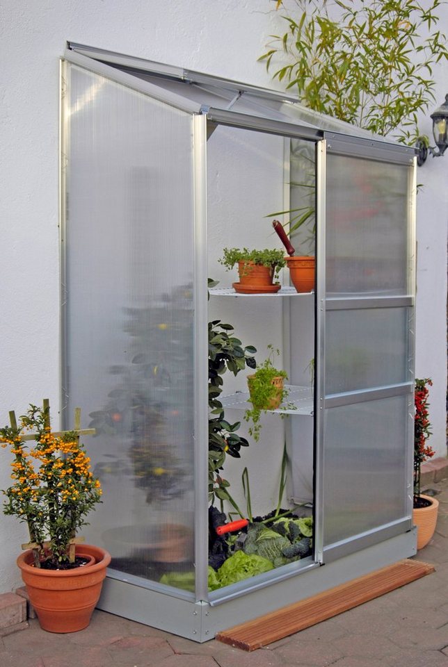 Vitavia Anlehngewächshaus Osiris 900, BxTxH: 131 x 69 x 182 cm, 4 mm Wandstärke von Vitavia