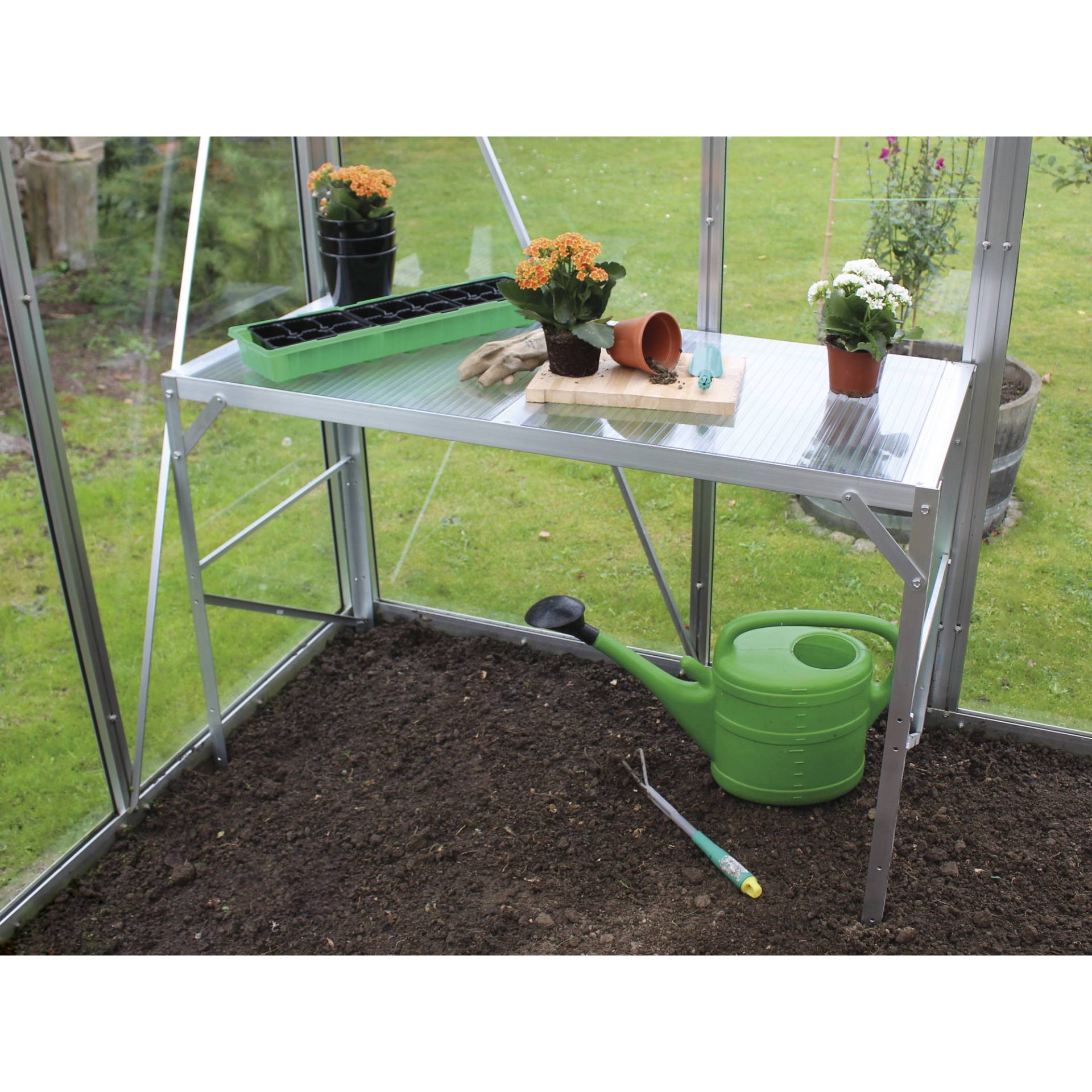 Vitavia Arbeitstisch Aluminium silberfarben 121 x 54 x 76 cm Vitavia Arbeitstisch Aluminium silberfarben 121 x 54 x 76 cm von Vitavia