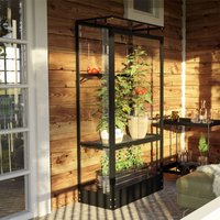 Vitavia - Balkongewächshaus 'Polis', schwarz, 3 mm esg mit Stahlfundament Vitavia - Balkongewächshaus 'Polis', schwarz, 3 mm esg mit Stahlfundament von Vitavia