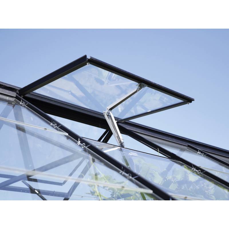 Vitavia Dachfenster für Gewächshäuser, Aluminium, schwarz 62 x 55 cm von Vitavia