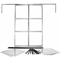 Doppelschiebetür für Gewächshäuser Sirius und Sirona aluminium eloxiert 122 x 191 cm - Vitavia von Vitavia