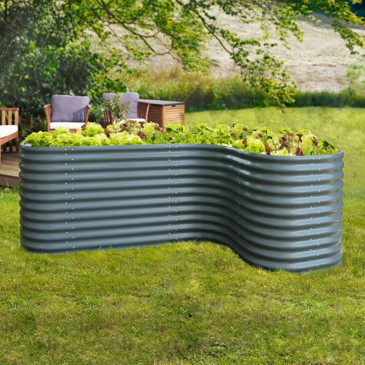 Vitavia Erweiterung "Curve" für Hochbeet Terra Basic Höhe 86 cm Granitgrau Vitavia Erweiterung "Curve" für Hochbeet Terra Basic Höhe 86 cm Granitgrau von Vitavia