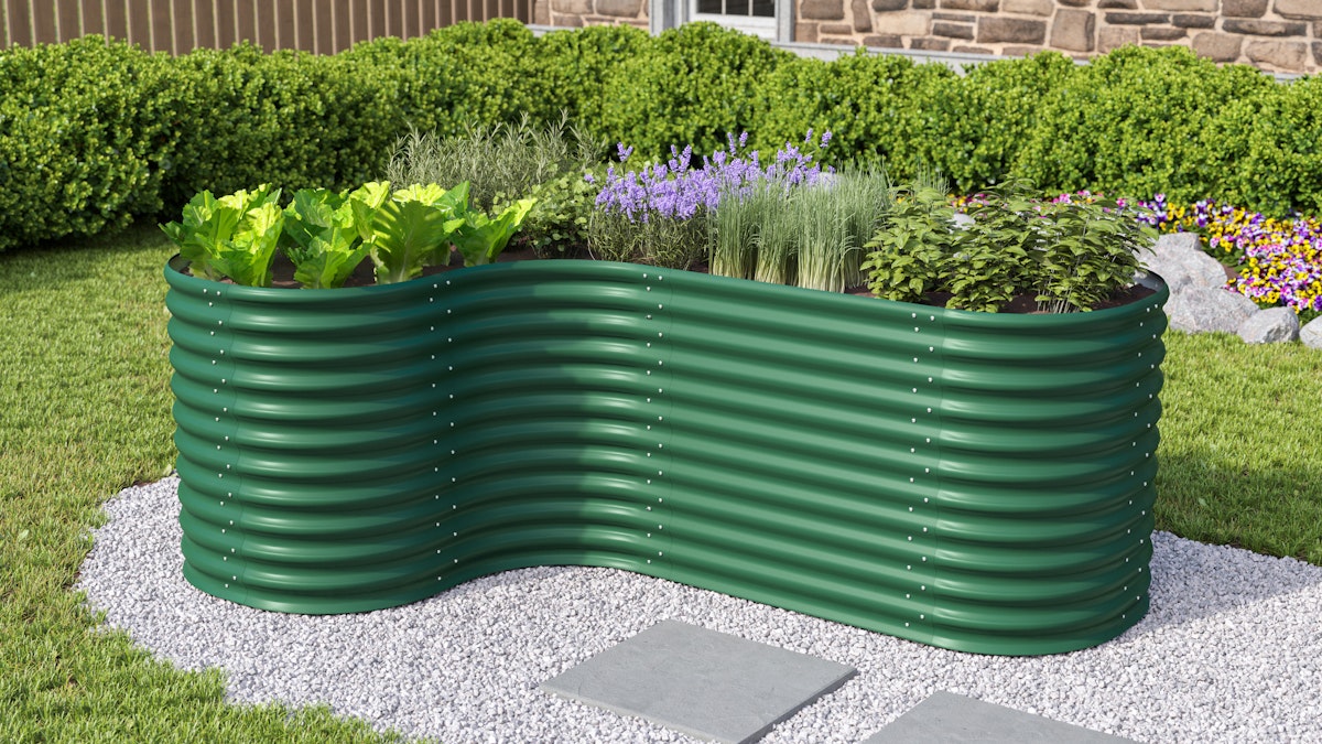 Vitavia Erweiterung "Curve" für Hochbeet Terra Basic Höhe 86 cm seegrasgrün Vitavia Erweiterung "Curve" für Hochbeet Terra Basic Höhe 86 cm seegrasgrün von Vitavia