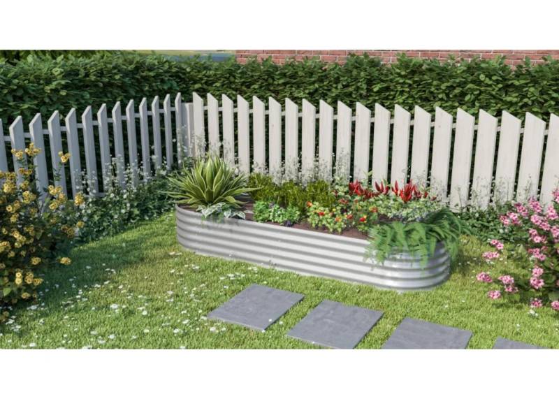 Vitavia Erweiterung Stretched zu Hochbeet 401 80 x 40 cm alublank von Vitavia
