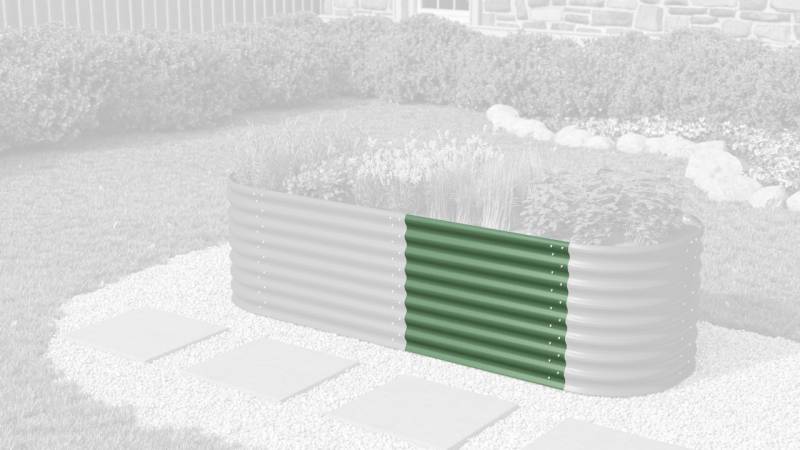 Vitavia Erweiterung Stretched zu Hochbeet 630 80 x 63 cm seegras von Vitavia