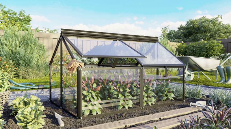 Vitavia Frühbeet Gaia Jumbo ESG 119 x 83 x 72 cm schwarz von Vitavia