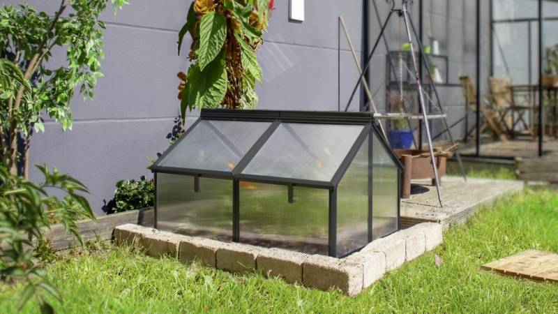 Vitavia Frühbeet Gaia Jumbo HKP 119 x 83 x 72 cm schwarz von Vitavia