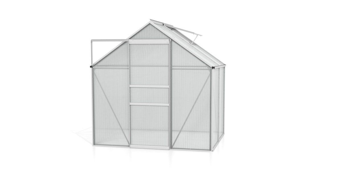 Vitavia Gewächshaus Calypso 3000 inkl. 1 Dachfenster - 3,0 m² -Alu-blank eloxiert-4 mm Hohlkammerplatten Vitavia Gewächshaus Calypso 3000 inkl. 1 Dachfenster - 3,0 m² -Alu-blank eloxiert-4 mm Hohlkammerplatten von Vitavia