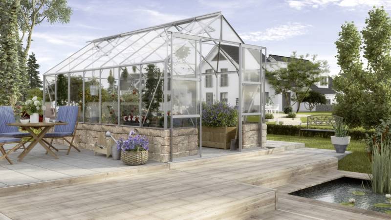 Vitavia Gewächshaus Cassandra 11500 256 x 450 cm 3 mm Sicherheitsglas von Vitavia