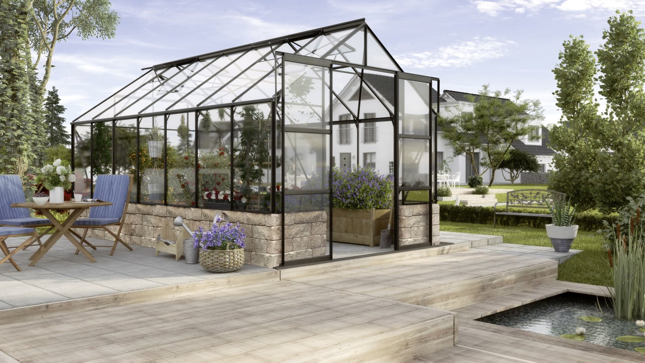 Vitavia Gewächshaus Cassandra 11500 256 x 450 cm 3 mm Sicherheitsglas Vitavia Gewächshaus Cassandra 11500 256 x 450 cm 3 mm Sicherheitsglas von Vitavia