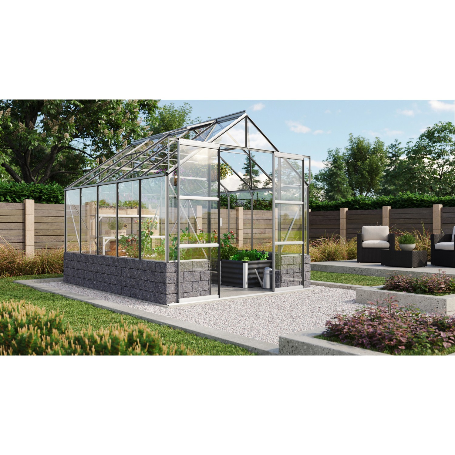 Vitavia Gewächshaus Cassandra 8300 Alu 8,3 m² Vitavia Gewächshaus Cassandra 8300 Alu 8,3 m² von Vitavia