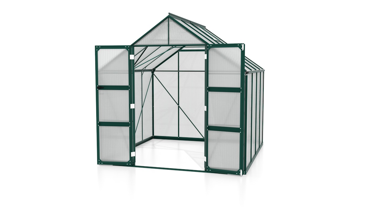Vitavia Gewächshaus Domus 6700 inkl. 2 Dachfenstern - 6,7 m² 4 mm Hohlkammerplatten dunkelgrün Vitavia Gewächshaus Domus 6700 inkl. 2 Dachfenstern - 6,7 m² 4 mm Hohlkammerplatten dunkelgrün von Vitavia