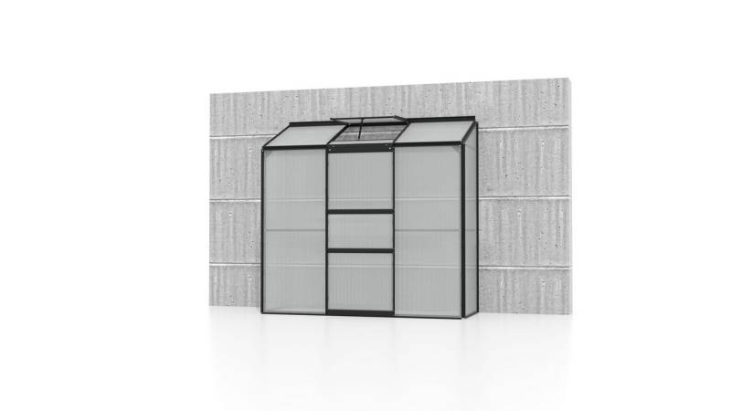 Vitavia Gewächshaus Ida 1300 HKP 4mm Smaragd Alu mit 1 Fenster von Vitavia