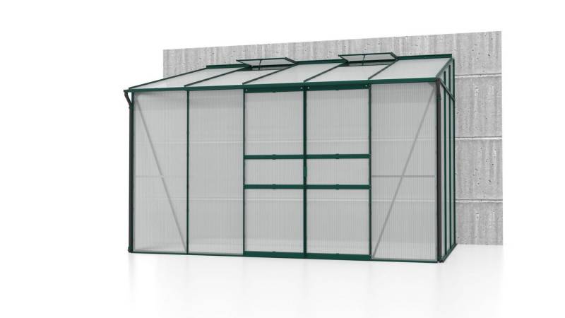 Vitavia Gewächshaus Ida 6500 HKP 4mm Smaragd Alu mit 2 Fenster von Vitavia