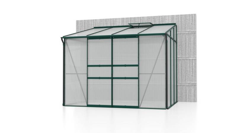 Vitavia Gewächshaus Ida 6500 HKP 6mm Smaragd Alu mit 2 Fenster von Vitavia