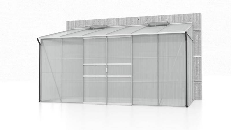 Vitavia Gewächshaus Ida 7800 HKP 4mm Alu mit 2 Fenster von Vitavia