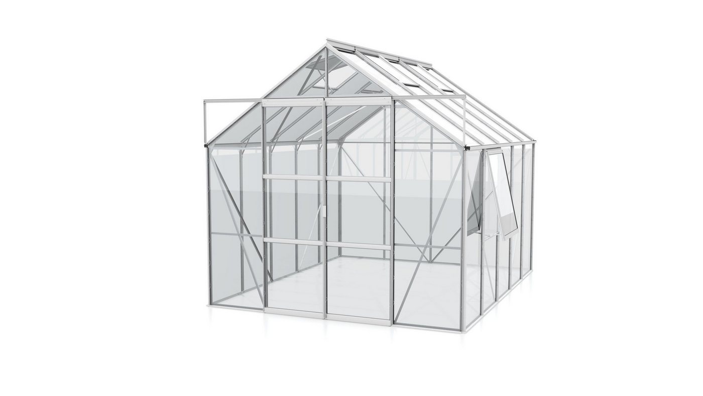 Vitavia Gewächshaus Jupiter 8300 ESG 3 mm, alu Gewächshaus 4 Dachfenster 1 Seitenfenster Vitavia Gewächshaus Jupiter 8300 ESG 3 mm, alu Gewächshaus 4 Dachfenster 1 Seitenfenster von Vitavia