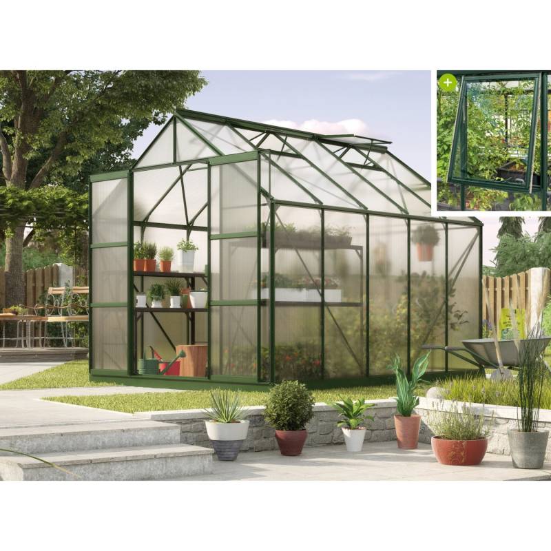 Vitavia Gewächshaus Jupiter 8300 HKP 4 mm - Smaragd Vorzugsset von Vitavia