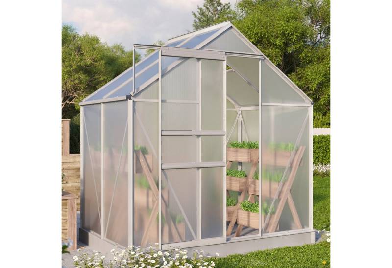 Vitavia Gewächshaus Luna 2500, BxTxH: 195 x 131 x 197 cm, 4 mm Wandstärke von Vitavia