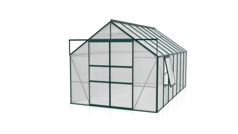 Vitavia Gewächshaus Meridian 2 11500 HKP 4 mm Smaragd 2 Dachfenster 1 Seitenfenster von Vitavia