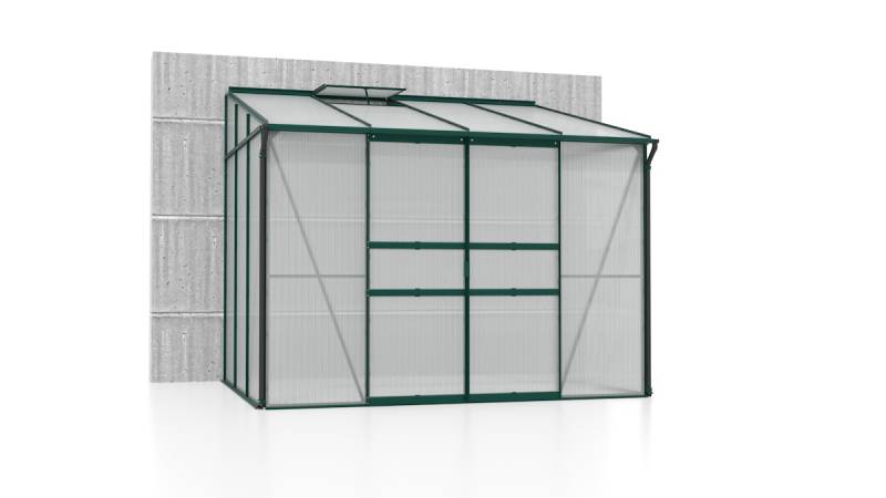 Vitavia Gewächshaus Osiris/Ida 5200 inkl. 1 Dachfenster - 5,2 m² 6 mm Hohlkammerplatten dunkelgrün von Vitavia
