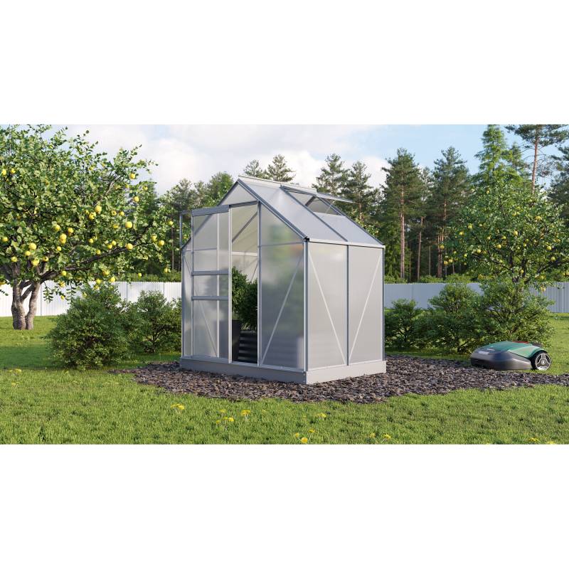 Vitavia Gewächshaus 'Planet 2500' 192,2 x 130 cm mit 6 mm Hohlkammerplatten smaragdfarben von Vitavia
