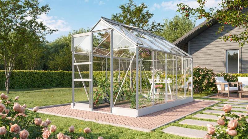 Vitavia Gewächshaus-Set Eris 6200 194 x 325 cm 3 mm Sicherheitsglas von Vitavia