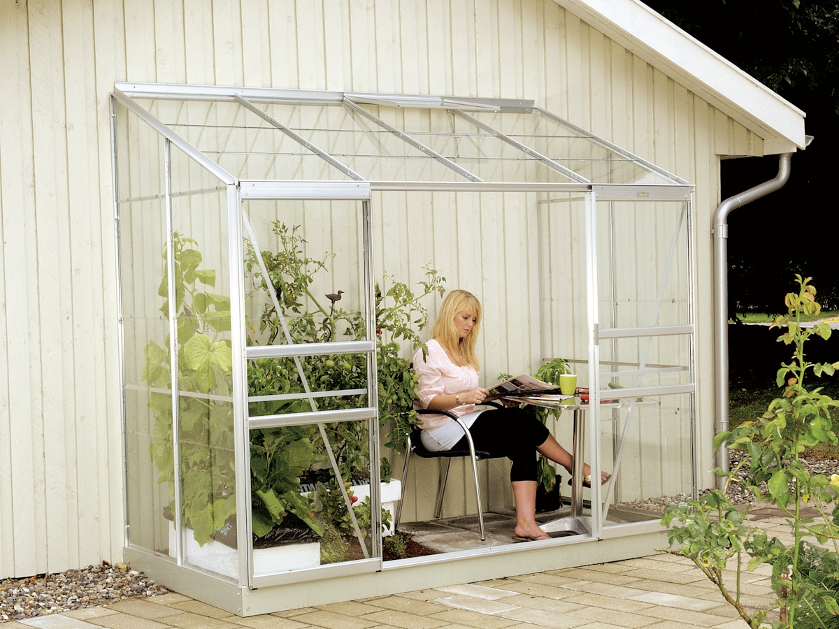 Vitavia Gewächshaus Styx/Ida 3300 inkl. 1 Dachfenster - 3,3 m² 3 mm Einscheibensicherheitsglas Alu-blank eloxiert von Vitavia