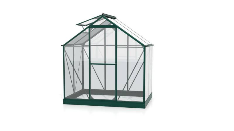 Vitavia Gewächshaus 2500 ESG 3 mm Triton Smaragd Pergart Stahlfundamentrahmen von Vitavia
