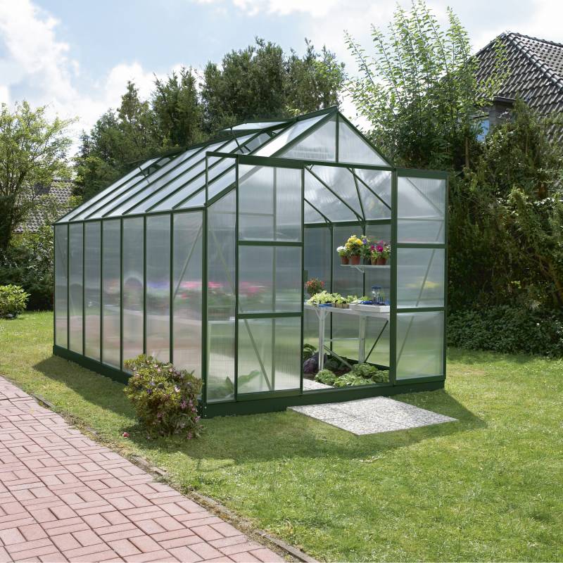 Vitavia Gewächshaus 'Uranus 11500' 257 x 445 cm mit 6 mm Hohlkammerplatten smaragdfarben von Vitavia
