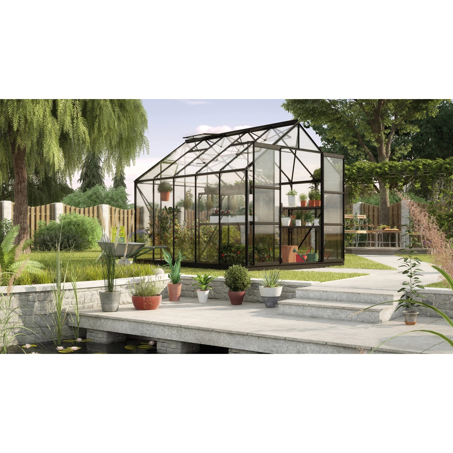 Vitavia Gewächshaus Uranus 8300 Schwarz 8,3 m² Vitavia Gewächshaus Uranus 8300 Schwarz 8,3 m² von Vitavia