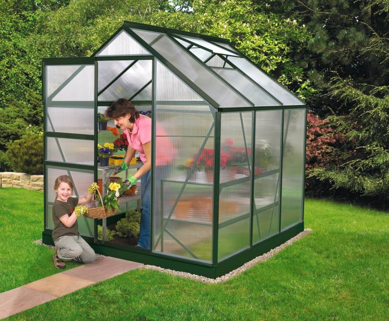 Vitavia Gewächshaus Venus 3800, BxTxH: 192 x 192 x 197 cm, 6 mm Wandstärke, Set, mit Fundamentrahmen Vitavia Gewächshaus Venus 3800, BxTxH: 192 x 192 x 197 cm, 6 mm Wandstärke, Set, mit Fundamentrahmen von Vitavia