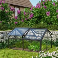 Vitavia - Hochbeet 'Gamma', schwarz, 124 x 89 x 71 cm (ohne Unterbau), 3 mm esg von Vitavia