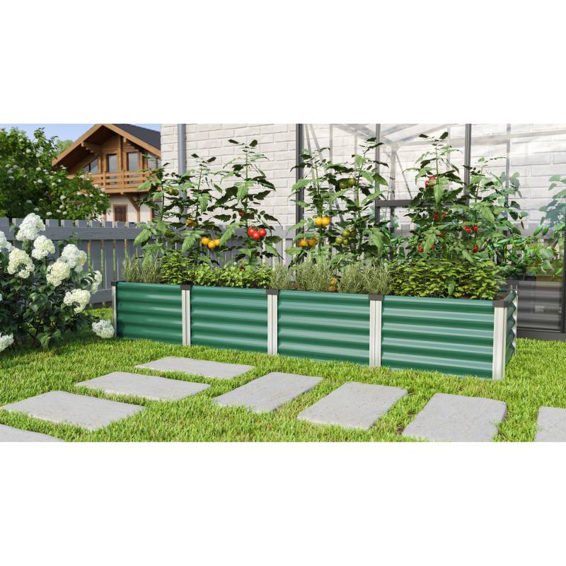Vitavia Hochbeet 'Linus In & Out 401 L' 245 x 40 x 65 cm grün von Vitavia