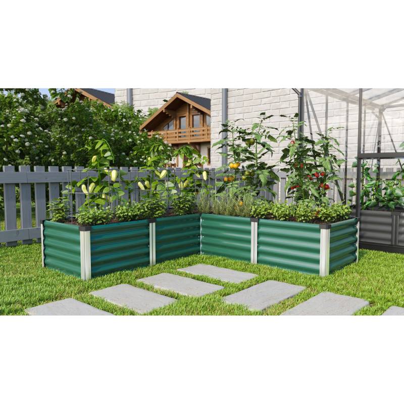 Vitavia Hochbeet 'Linus In & Out 401 M' 185 x 40 x 65 cm grün von Vitavia