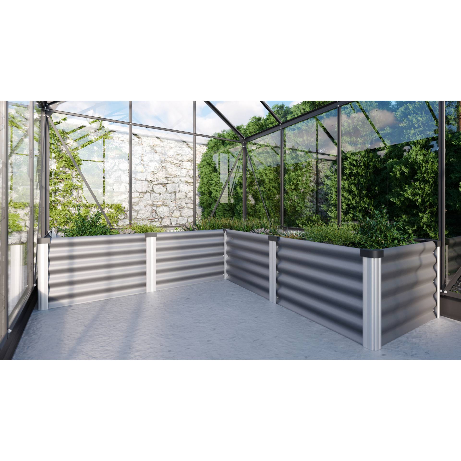 Vitavia Hochbeet 'Linus In & Out 401 M' 185 x 40 x 185 cm granitfarben Vitavia Hochbeet 'Linus In & Out 401 M' 185 x 40 x 185 cm granitfarben von Vitavia
