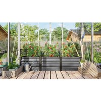 Vitavia - Hochbeet 'Linus in & out 401 s', granit/ alu eloxiert, s von Vitavia