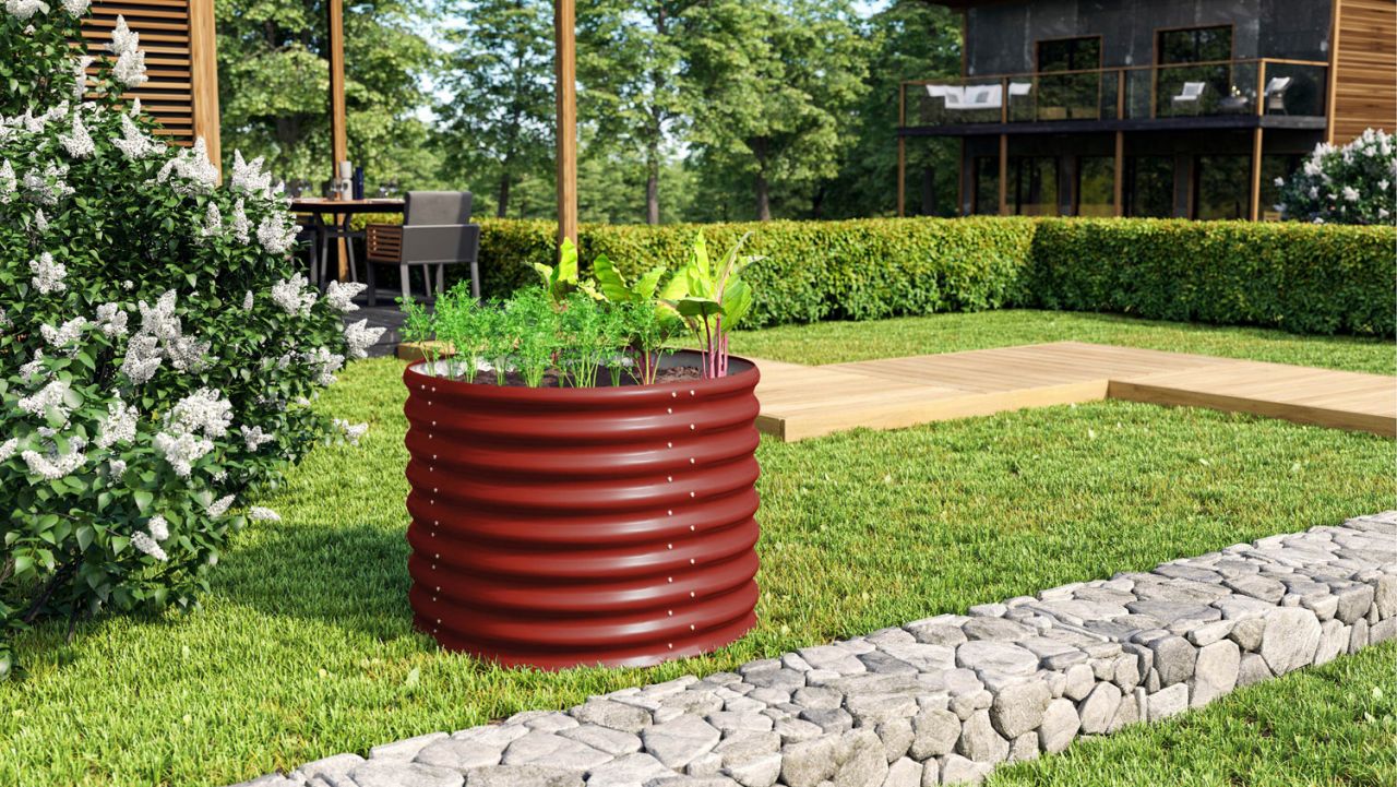 Vitavia Hochbeet Terra Rund 82 x 82 x 63 cm rubin Vitavia Hochbeet Terra Rund 82 x 82 x 63 cm rubin von Vitavia
