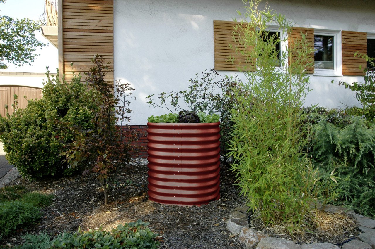 Vitavia Hochbeet Terra Rund 82 x 82 x 86 cm rubin von Vitavia