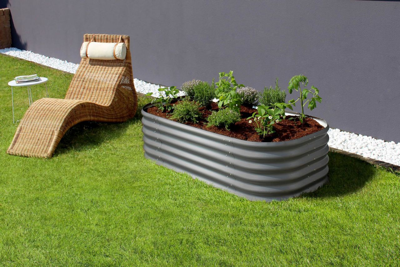 Vitavia Hochbeet Terra Basic 82 x 162 x 40 cm granit von Vitavia
