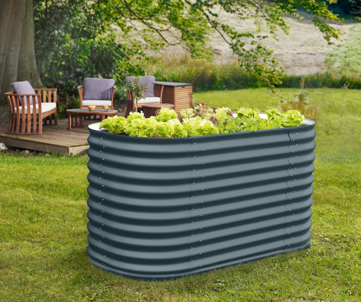 Vitavia Hochbeet Terra Basic B 82 cm x L 162 cm x H 86 cm - 1000 l - granitgrau Vitavia Hochbeet Terra Basic B 82 cm x L 162 cm x H 86 cm - 1000 l - granitgrau von Vitavia