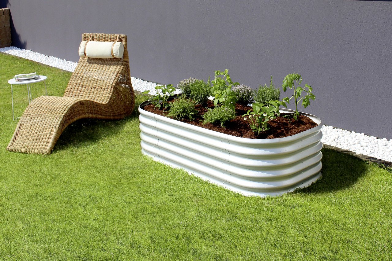 Vitavia Hochbeet Terra Basic 82 x 162 x 40 cm aluminium von Vitavia